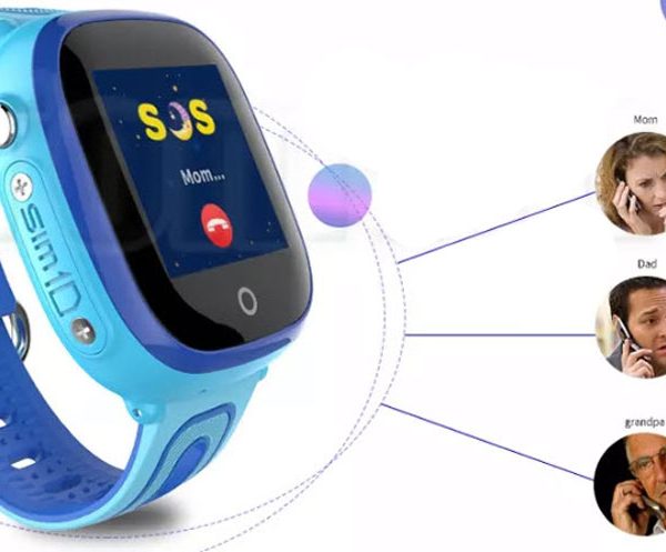 Đồng Hồ Định Vị Trẻ Em Chống Nước Baby Kid GW600S Có Camera Chụp Ảnh Từ Xa (Màu Xanh) + Tặng SIM 4G Data Tốc Độ Cao 4 Đồng hồ định vị trẻ em chống nước tích hợp camera chụp lén từ xa GW600S