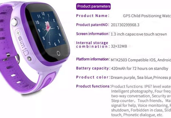 Đồng Hồ Định Vị Trẻ Em Chống Nước Baby Kid GW600S Có Camera Chụp Ảnh Từ Xa (Màu Xanh) + Tặng SIM 4G Data Tốc Độ Cao 9 11