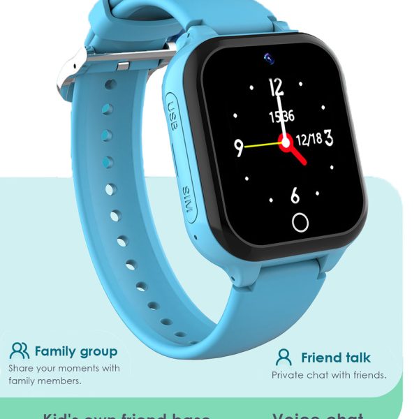 Đồng Hồ Định Vị Trẻ Em BabyKid GW900P Chống Nước IP67 Gọi Video Call 4G Siêu Nét như IPhone, định vị WiFi Auto - Tặng SIM 4G Data Tốc Độ Cao 6 Đồng hồ định vị trẻ em BabyKid GW900P nhắn tin thoại miễn phí.