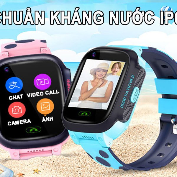 Đồng Hồ Thông Minh Định Vị Trẻ Em Gọi Video Call GW900S Chống Thấm Nước IP67, Định Vị WiFi/LBS + Tặng SIM 4G Data Tốc Độ Cao