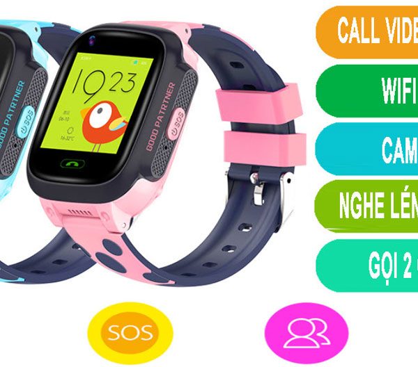 Đồng Hồ Thông Minh Định Vị Trẻ Em Gọi Video Call GW900S Chống Thấm Nước IP67, Định Vị WiFi/LBS + Tặng SIM 4G Data Tốc Độ Cao