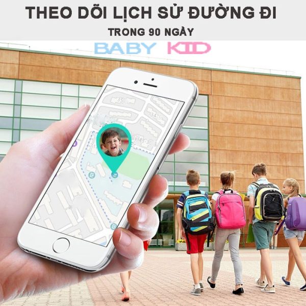 Đồng Hồ Thông Minh Định Vị Trẻ Em BabyKid BBK03 Chống Nước IPX67, Định Vị WiFi/LBS, Có Camera Chụp Ảnh Lén Từ Xa, Hỗ Trợ Tiếng Việt