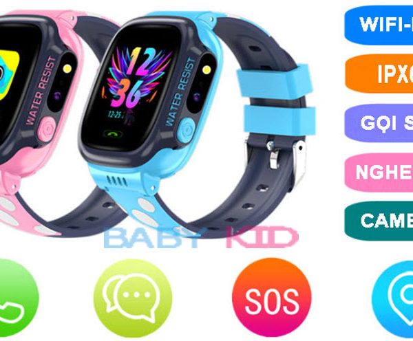 Đồng Hồ Thông Minh Định Vị Trẻ Em BabyKid BBK03 Chống Nước IPX67, Định Vị WiFi/LBS, Có Camera Chụp Ảnh Lén Từ Xa, Hỗ Trợ Tiếng Việt