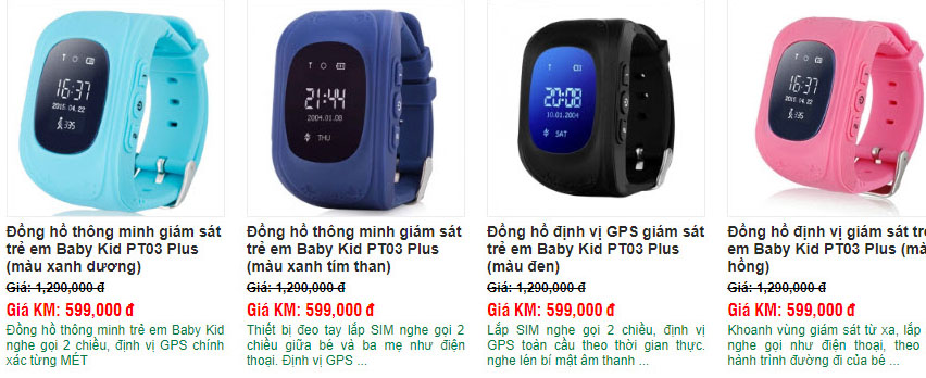 Đồng hồ thông minh định vị trẻ em PT03 PLUS