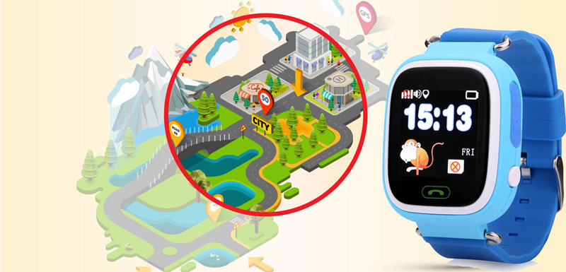 Đồng Hồ Định Vị GPS/WiFi/LBS BabyKid GW100S + Tặng Sim 4G Data Tốc Độ Cao 6 đồng hồ định vị cho trẻ em công nghệ wifi