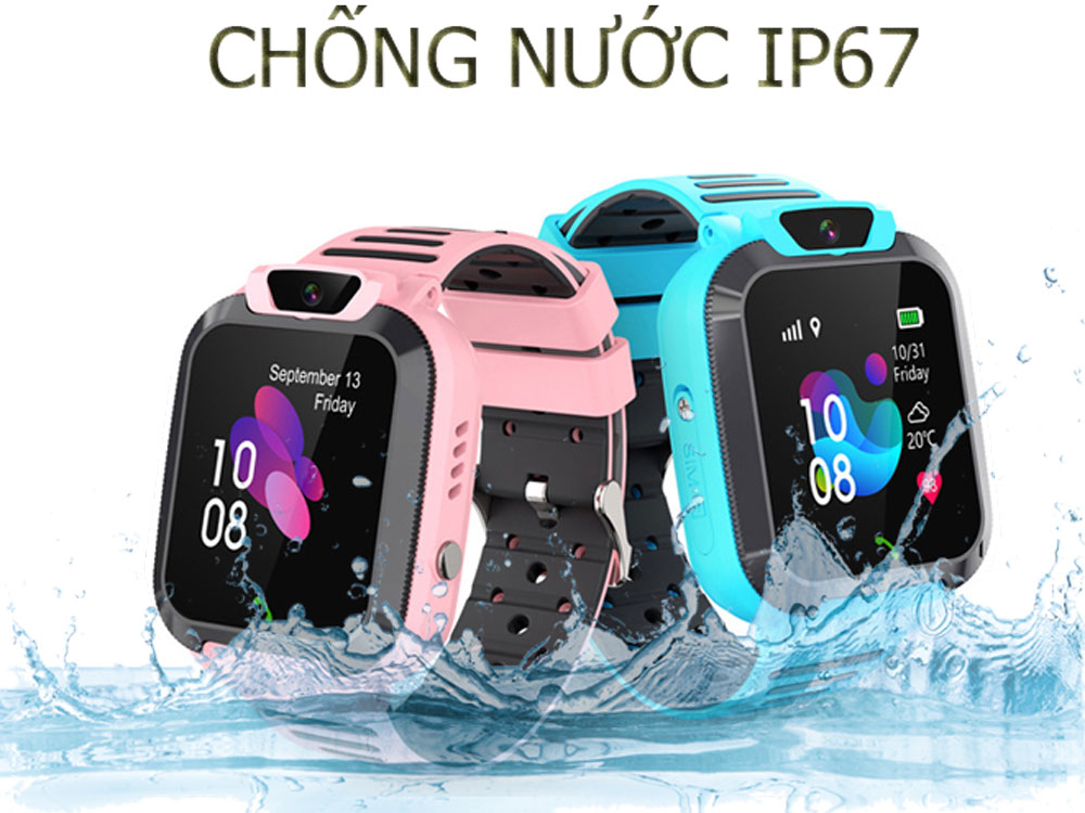 Đồng Hồ Định Vị Trẻ Em BBK02 Chống Nước IP67, Có Camera Chụp Ảnh Lén Từ Xa, Tặng SIM Viettel 4G Tốc Độ Cao.