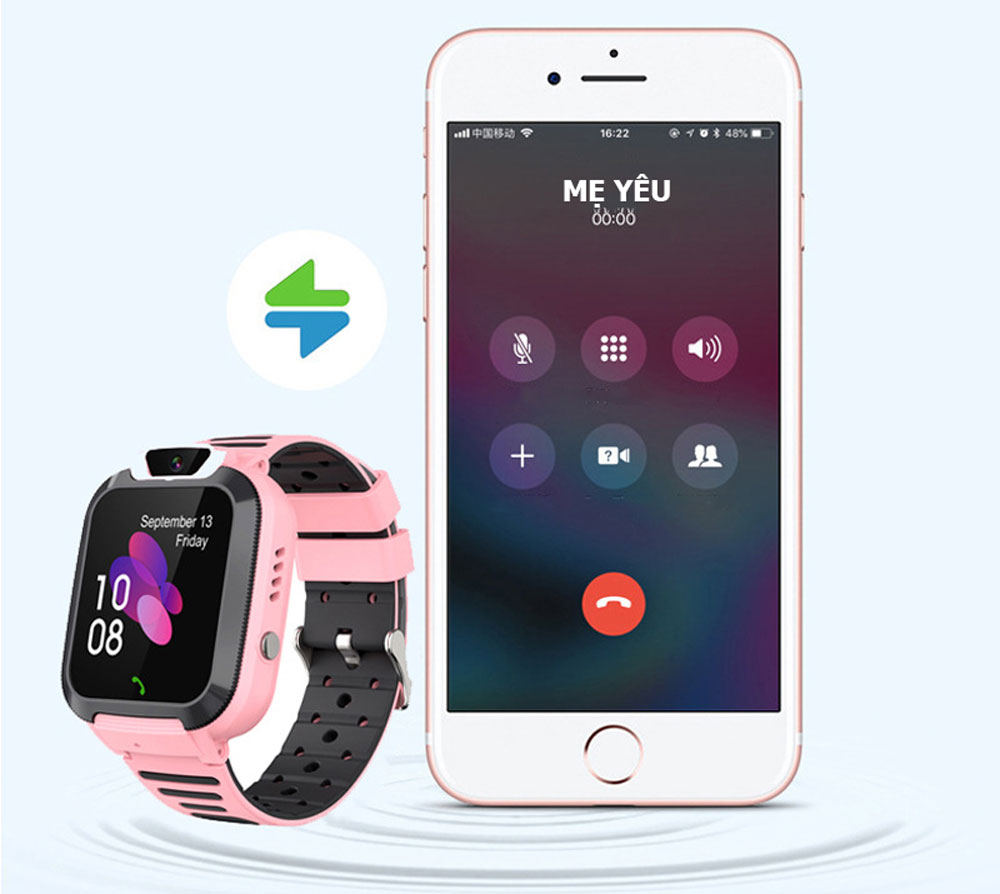 Đồng Hồ Định Vị Trẻ Em BBK02 Chống Nước IP67, Có Camera Chụp Ảnh Lén Từ Xa, Tặng SIM Viettel 4G Tốc Độ Cao.